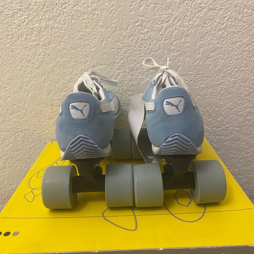 Vintage NWB Women Light Blue Retro Puma Sneaker Roller Skates Size 7 - Picture 6 of 16